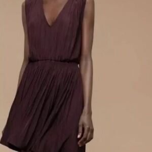 Aritzia Wilfred Almeida *BLACK* crinkled dress with pockets! XXS 2XS